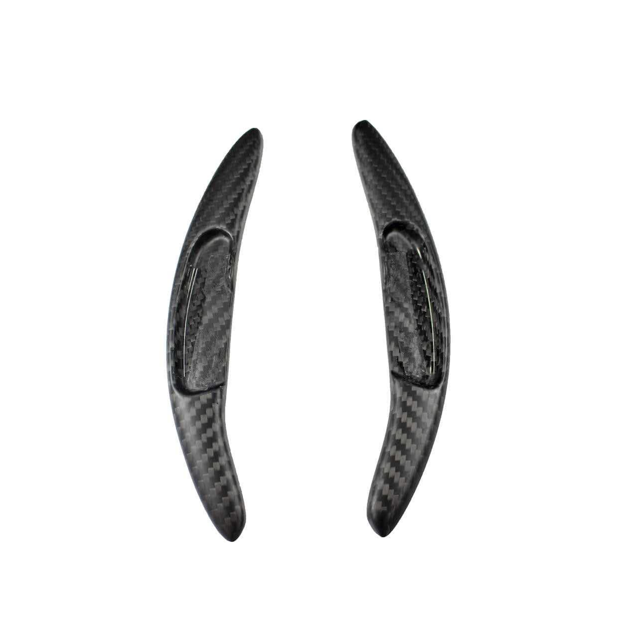 Carbon Fiber Gloss GT Style Extended Shifter Paddles - McLaren 570S/570GT/540C Secondary image