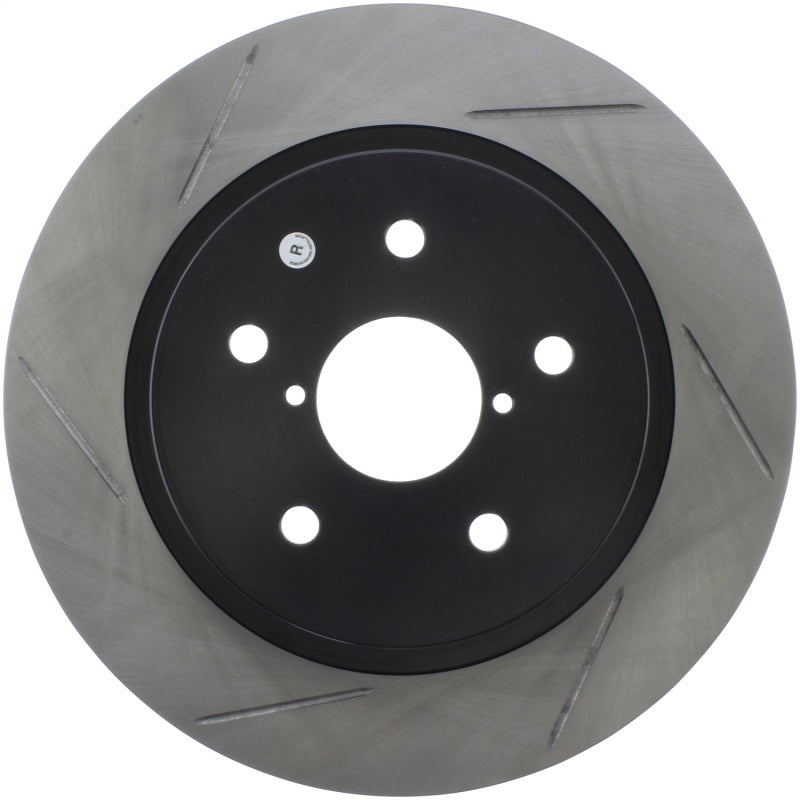 StopTech 16-17 Subaru WRX w/EyeSight Technology Sport Slotted Rear Right Rotor Main image