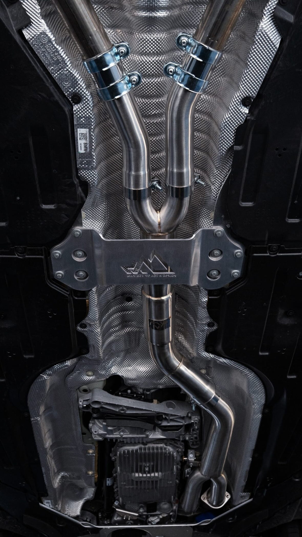 MAD BMW G8x M3 M4 S58 Resonated Single Midpipe (Brace Included)