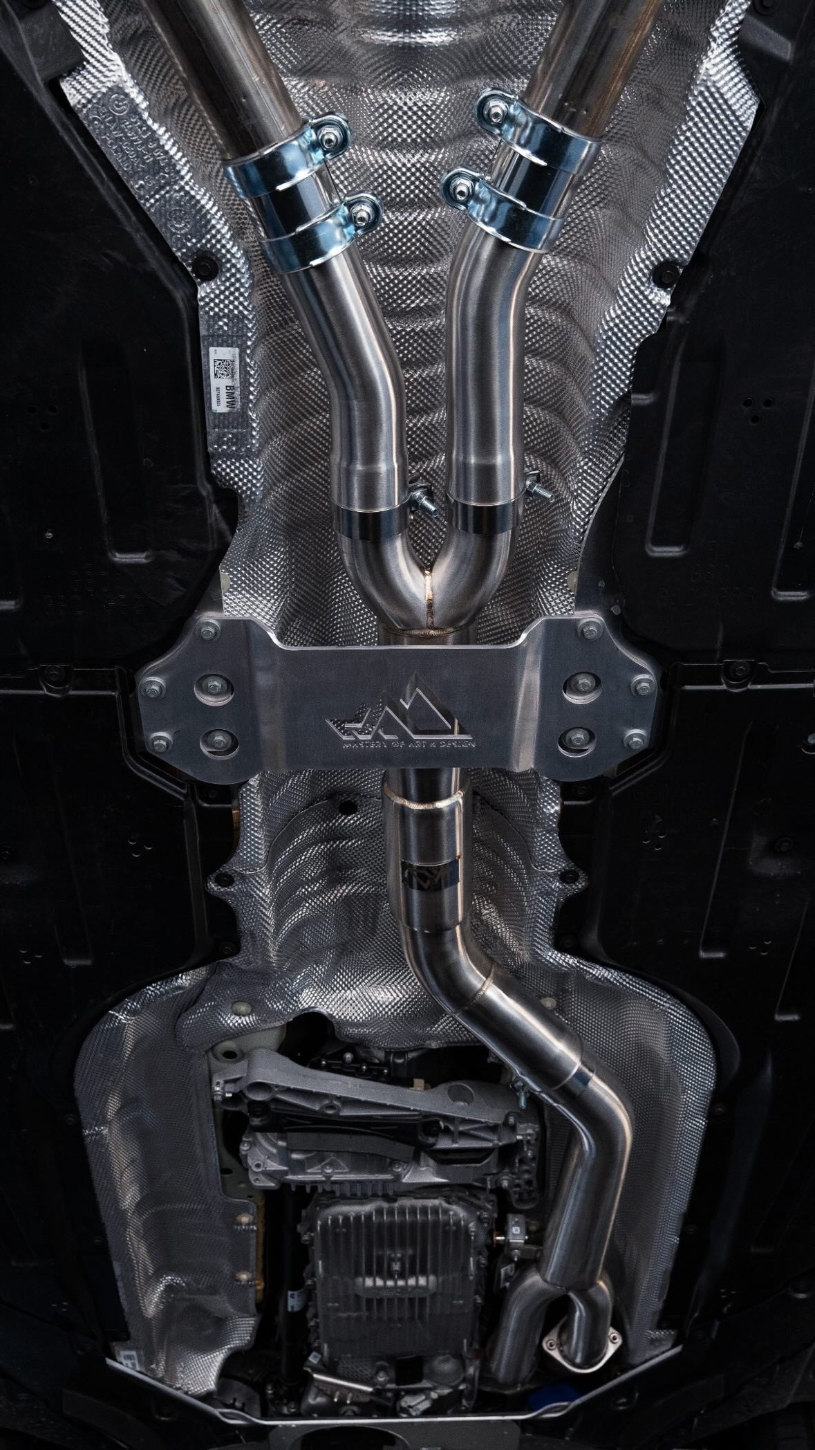 MAD BMW G8x M3 M4 S58 Resonated Single Midpipe (Brace Included)