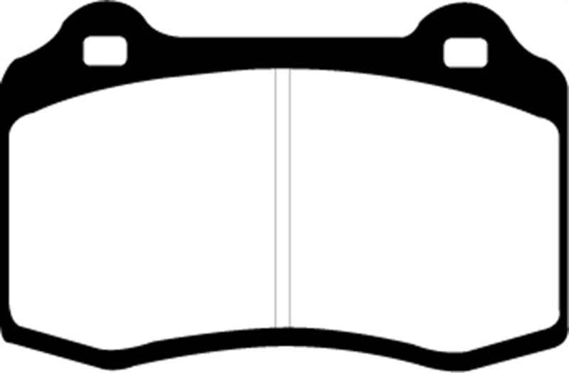 EBC 96-00 Lotus Esprit Turbo 2.0 Turbo GT3 Redstuff Front Brake Pads (view 3)