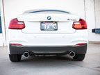 aFe MACHForce XP 3in to 2.5in 304 SS Axle-Back Exhaust w/ Polished Tips 14-16 BMW M235i (view 3)