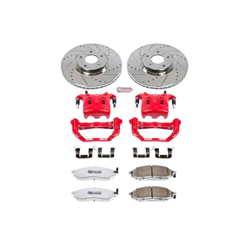 Power Stop 09-19 Nissan 370Z Front Z26 Street Kit w/Cals Main image