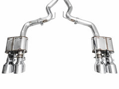 AWE 2024 Ford Mustang Dark Horse S650 RWD SwitchPath Cat-Back Exhaust w/ Quad Chrome Silver Tips