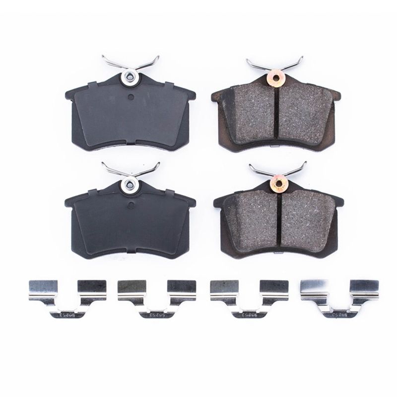 Power Stop 03-04 Audi A4 Rear Z17 Evolution Ceramic Brake Pads w/Hardware Main image