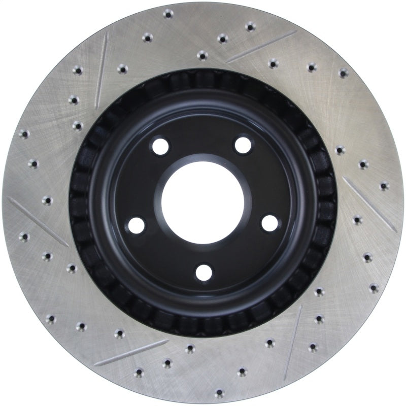StopTech Power Slot 05-07 Cadillac XLR / 06-09 Chevy Corvette Front Left Drilled & Slotted Rotors (view 7)