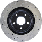 StopTech Power Slot 05-07 Cadillac XLR / 06-09 Chevy Corvette Front Left Drilled & Slotted Rotors (view 7)