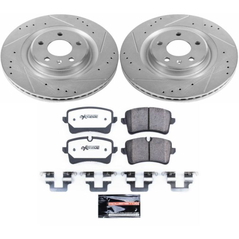 Power Stop 2012 Audi A7 Quattro Rear Z26 Street Warrior Brake Kit Main image