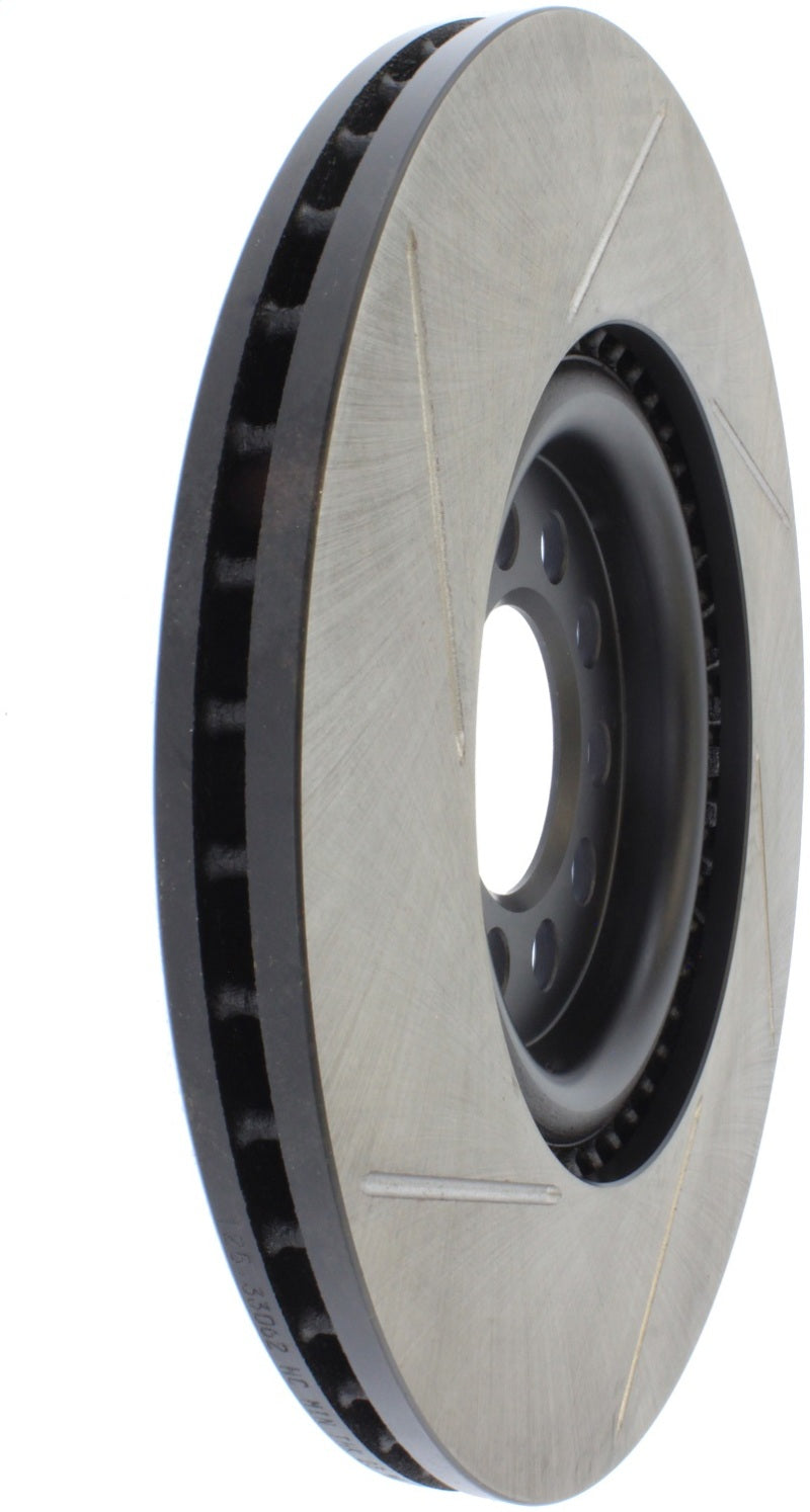 StopTech Power Slot 3/99-06 Audi TT/00-06 TT Quattro / 03-05 VW Golf GTi Left Front Slotted Rotor (view 6)