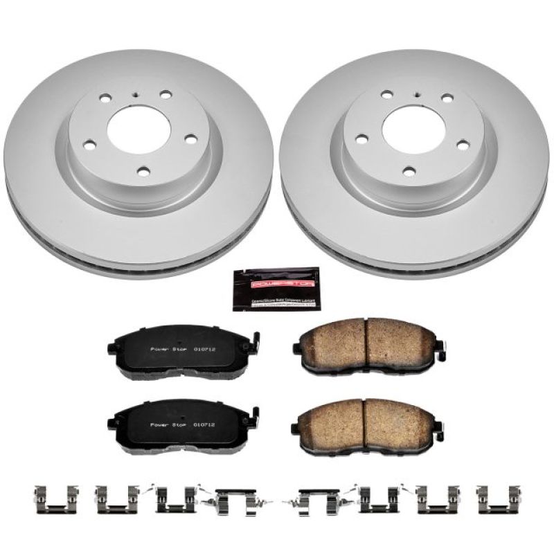 Power Stop 03-05 Infiniti G35 Front Z17 Evolution Geomet Coated Brake Kit Main image