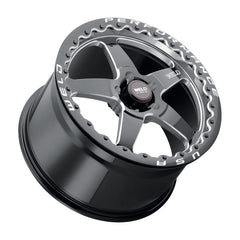 Weld S904 15x10 Ventura Beadlock 5x114.3 ET25 BS6.5 Gloss BLK MIL DIA 78.1