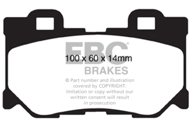 EBC 2013+ Infiniti Q50 Hybrid 3.5L Hybrid Sport Ultimax2 Rear Brake Pads (view 2)