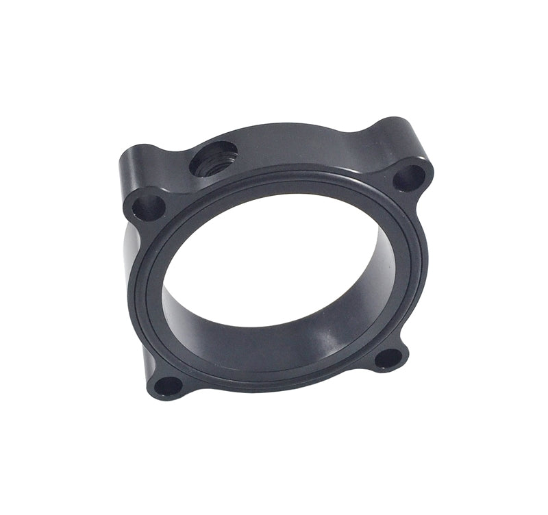 Torque Solution Throttle Body Spacer (Black): Audi / Volkswagen 2.0T FSI SI Main image
