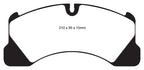 EBC 10+ Porsche Cayenne 3.0 Supercharged Hybrid Yellowstuff Front Brake Pads (view 10)