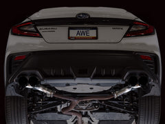 AWE Tuning 22-25 Subaru VB WRX Track Edition Axle-Back Exhaust - Diamond Black Tips