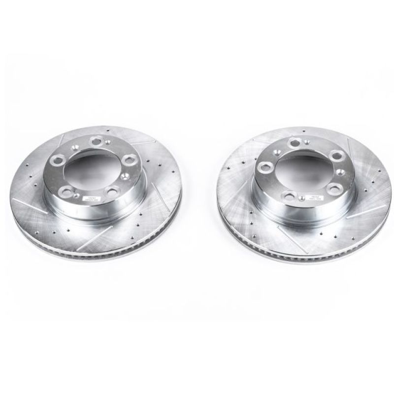 Power Stop 97-04 Porsche Boxster Front Evolution Drilled & Slotted Rotors - Pair Main image