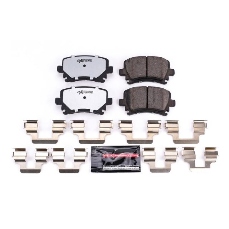 Power Stop 06-09 Audi A3 Rear Z26 Extreme Street Brake Pads w/Hardware Main image