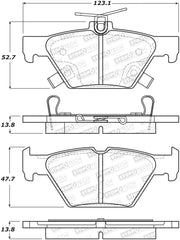 StopTech 16-21 WRX Street Brake Pads - Rear