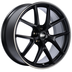 BBS CI-R 20x8.5 5x114.3 ET40 Satin Black Polished Rim Protector Wheel -82mm PFS/Clip Required