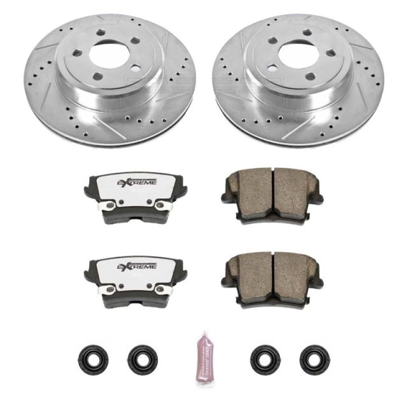 Power Stop 05-19 Chrysler 300 Rear Z26 Street Warrior Brake Kit Main image