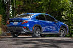 MBRP 2022+ Subaru WRX 3in Cat-Back Dual Split Rear Quad Carbon Fiber Tips Street Profile Exhaust (view 4)