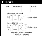 Hawk 13-15 Mercedes-Benz GL350/450 12-15 ML350 2015 ML250 HPS 5.0 Front Brake Pads (view 2)