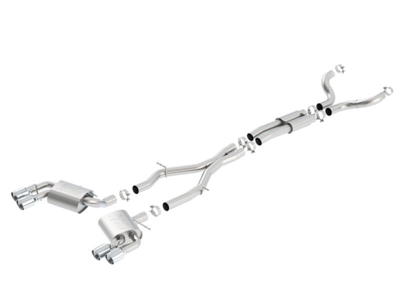 Borla Chevy 16-17 Camaro 6.2L ATAK Catback w/ Dual Tips (NPP) Dual Split Rear Exit (view 2)