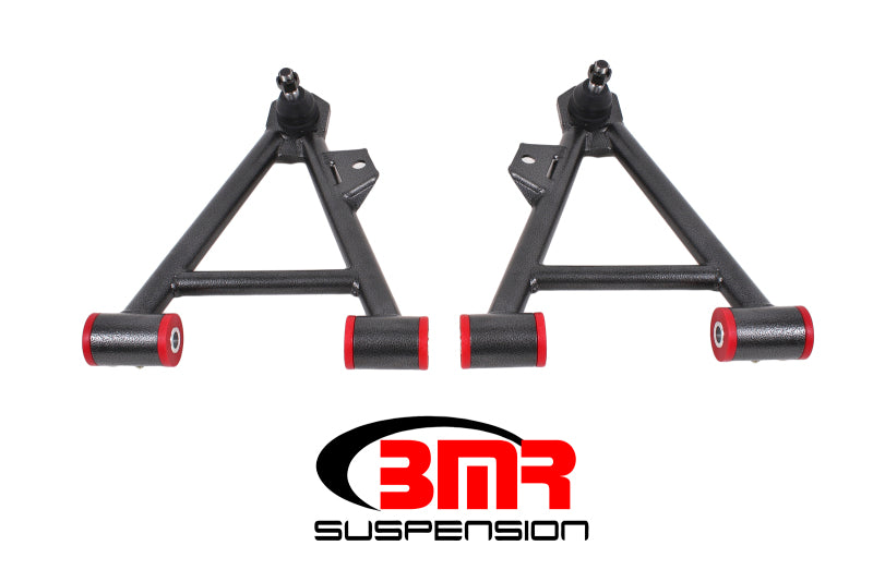 BMR 94-04 Mustang Lower Non-Adj. A-Arms (Coilover Only) w/ STD. Ball Joint (Poly) - Black Hammertone Main image