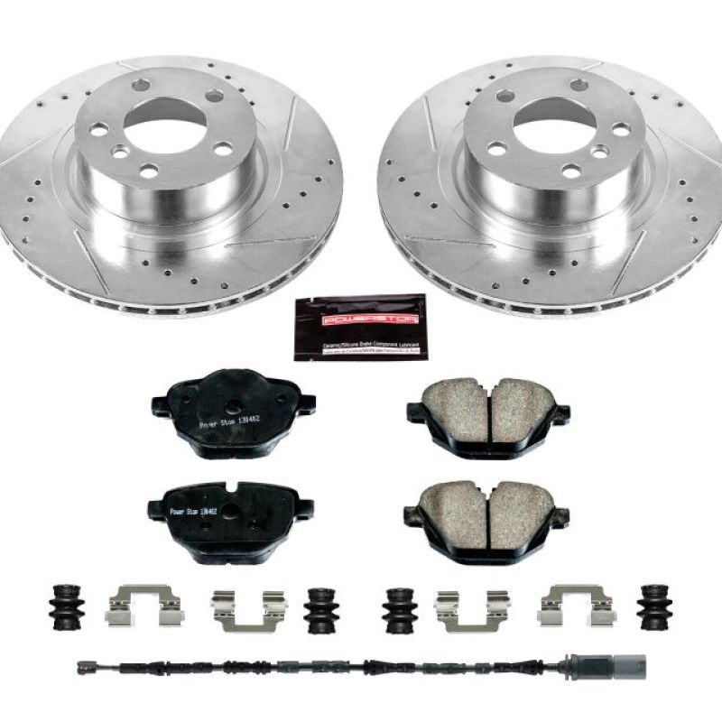 Power Stop 11-17 BMW X3 Rear Z23 Evolution Sport Brake Kit Main image