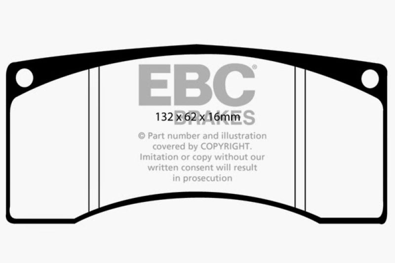 EBC Ford Saleen Mustang Alcon front calipers Bluestuff Front Brake Pads (view 3)