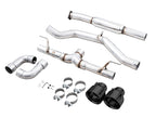 AWE Tuning Subaru BRZ / Toyota GR86 / Toyota 86 Track Edition Cat-Back Exhaust- Diamond Black Tips (view 10)