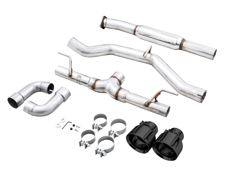 AWE Tuning Subaru BRZ / Toyota GR86 / Toyota 86 Track Edition Cat-Back Exhaust- Diamond Black Tips (view 10)