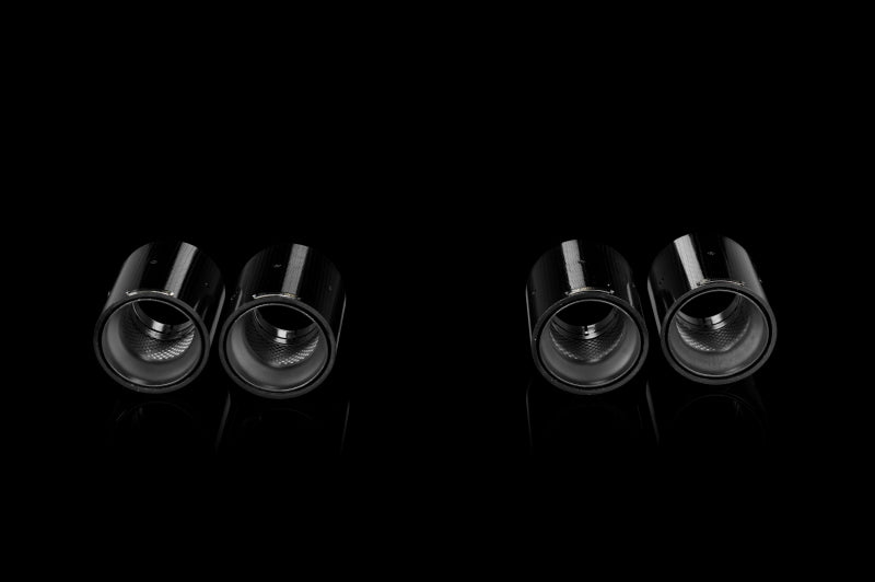 Akrapovic 07-13 BMW M3 (E90/E92/E93) Tail Pipe Set (Carbon) (view 3)
