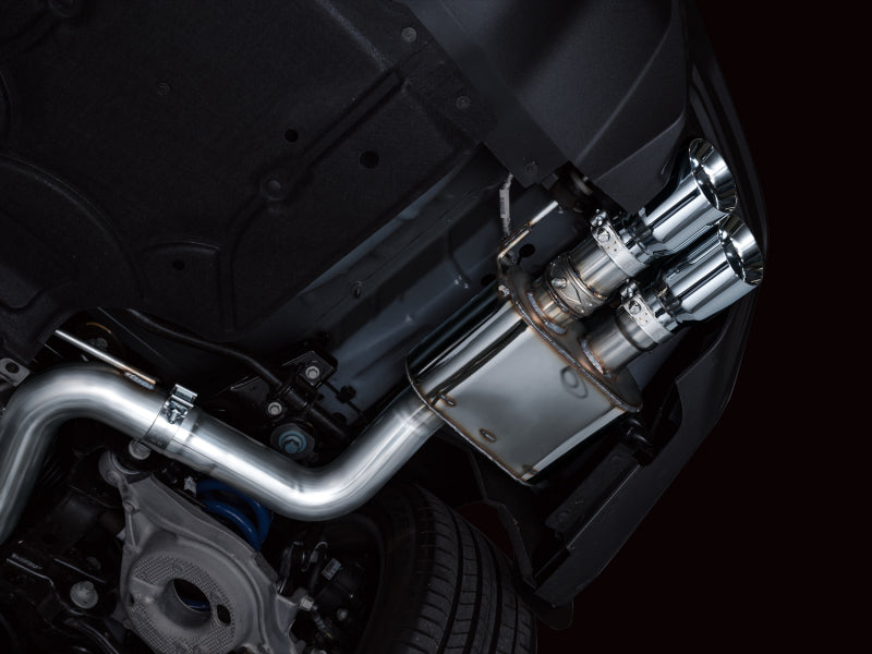 AWE 2024 Ford Mustang GT Fastback S650 RWD SwitchPath Cat-Back Exhaust w/ Quad Chrome Silver Tips (view 9)