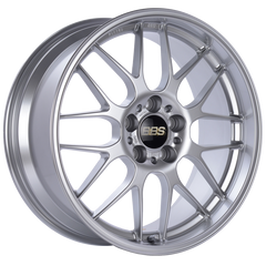 BBS RG-R 18x8.5 5x120 ET22 Diamond Silver Wheel -82mm PFS/Clip Required