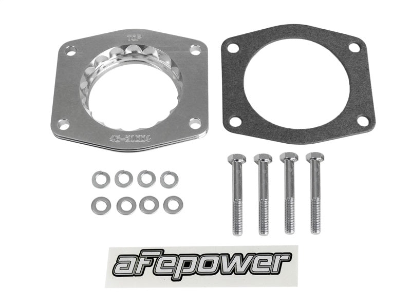 aFe Silver Bullet Throttle Body Spacers BMW M3 (E36) 92-99 L6 3.0/3.2L *96-99 3.2L - 50 State Legal* (view 4)