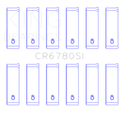 King Engine Bearings Chrysler 2.7L (Size +0.50mm) Connecting Rod Bearing Set