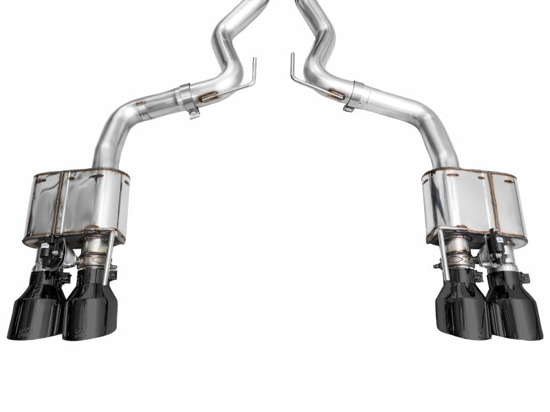 AWE 2024 Ford Mustang Dark Horse S650 RWD SwitchPath Cat-Back Exhaust w/ Quad Diamond Black Tips (view 13)
