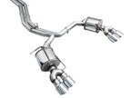 AWE Tuning 19-23 Audi C8 S6/S7 2.9T V6 AWD Touring Edition Exhaust - Chrome Silver Tips (view 16)