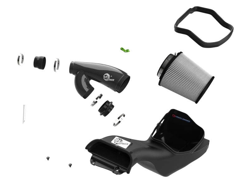 aFe 21-24 Ford F150 Raptor Track Series Carbon Fiber Cold Air Intake System w/ Pro DRY S Filter (view 6)