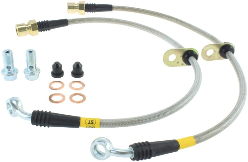 StopTech 10+ Camaro SS V8 Stainless Steel Front Brake Lines Main image