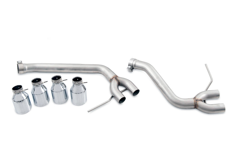 AWE Tuning Porsche Macan Track Edition Exhaust System - Chrome Silver 102mm Tips Main image