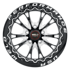 Weld Belmont Beadlock 15x10 / 5x120.65 BP / ET45 BS7.27 Gloss Black MIL DIA 78.1 (view 2)