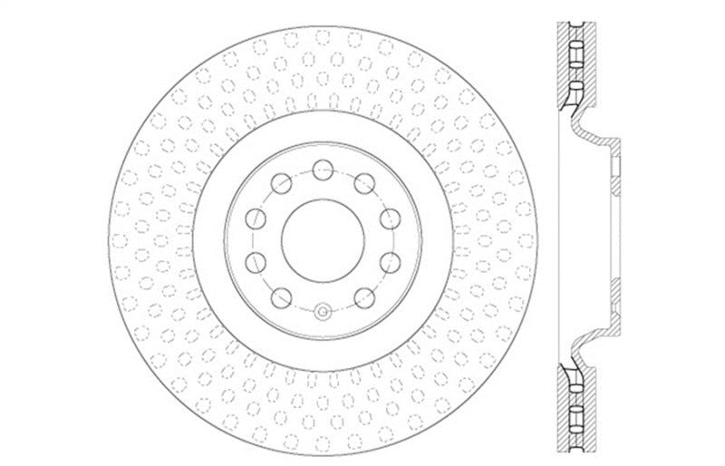StopTech Slotted & Drilled Sport Brake Rotor Main image
