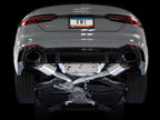AWE Tuning Audi B9 RS 5 Sportback Touring Edition Exhaust-Non Resonated- Diamond Black RS Style Tips (view 3)