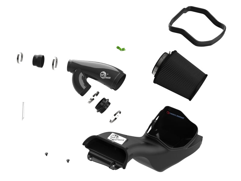 aFe 21-24 Ford F150 Raptor Track Series Carbon Fiber Cold Air Intake System w/ Black Pro 5R Filter (view 7)