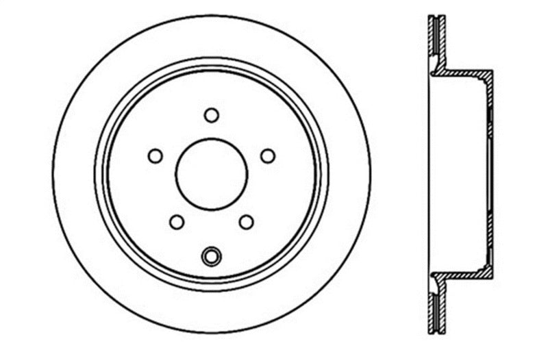 StopTech Slotted & Drilled Sport Brake Rotor (view 2)