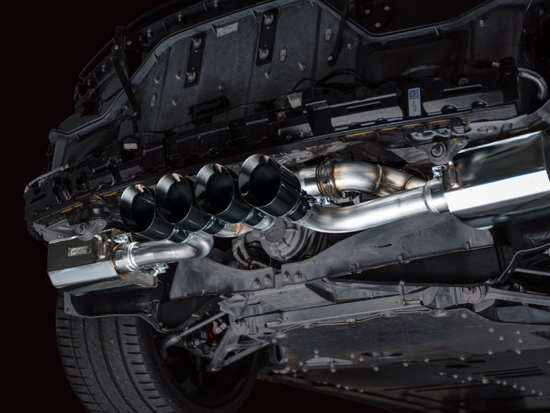 AWE Tuning 2023 C8 Corvette Z06 SwitchPath Cat-Back Exhaust - Diamond Black Tips (view 7)