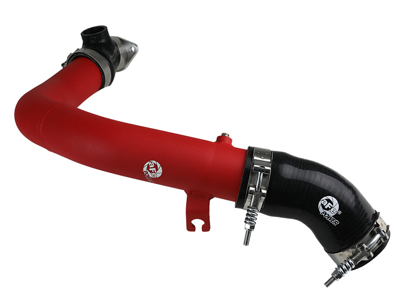 aFe BladeRunner 2.5in Aluminum Hot Side Charge Pipe 15-20 Subaru WRX 2.0T - Red Main image