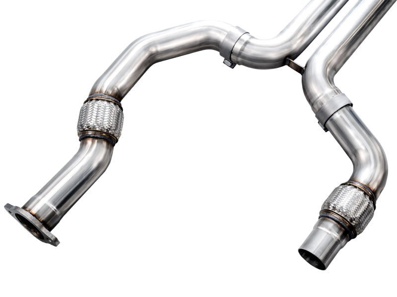 AWE Tuning 2021+ Cadillac CT4-V Blackwing SwitchPath Exhaust - Diamond Black Tips (view 10)